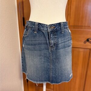 Apt. 9 Classic Blue Denim A-Line Skirt